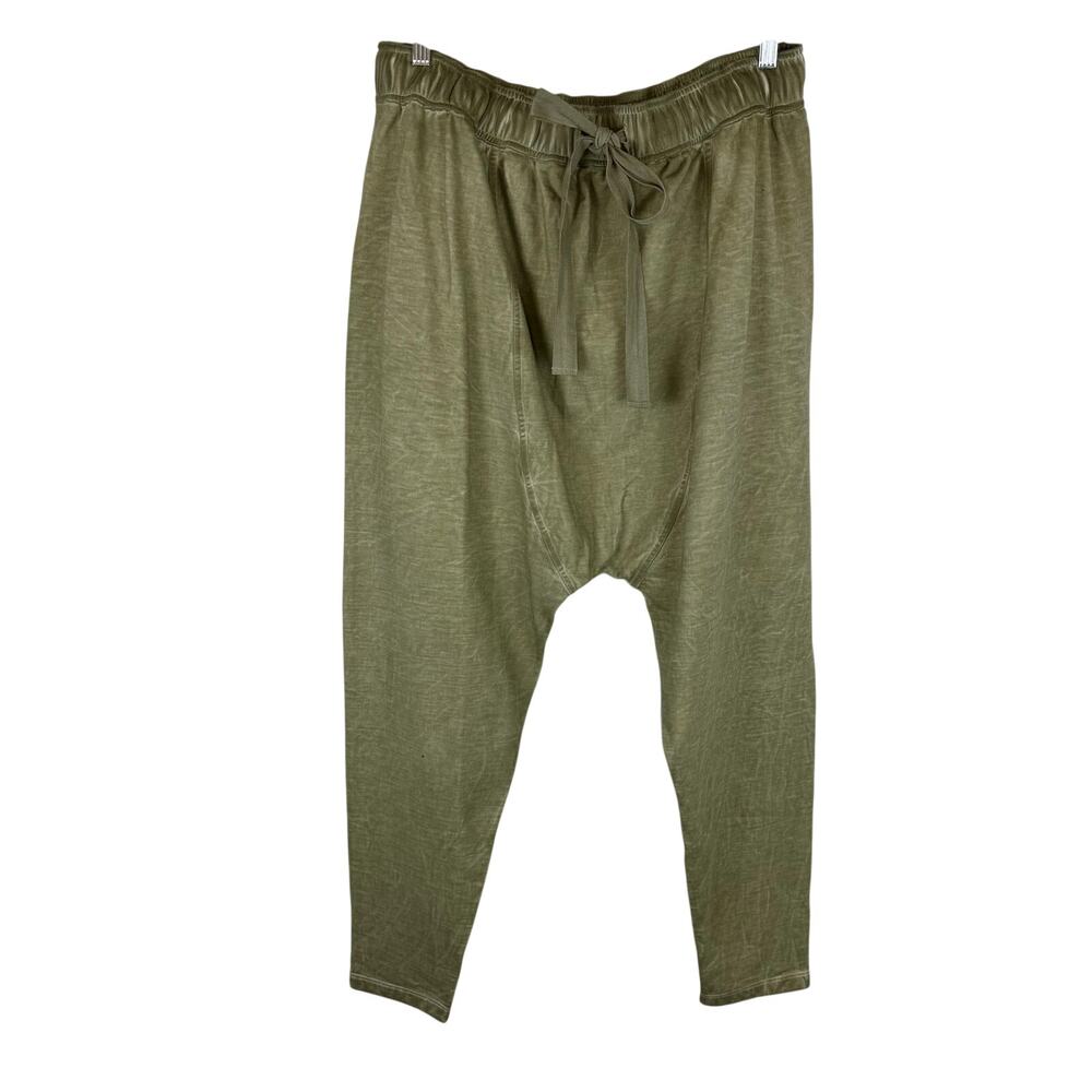 Nicholas K Long Slouch Jogger Sweat Pant in Sand XL NWT Tapered High Rise